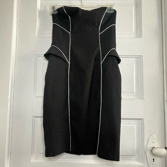 ASOS Strapless Dress w/ Piping Detail - Picture 2 of 11